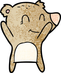 smiling bear cartoon