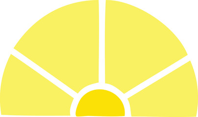 flat color retro cartoon of a math equipment