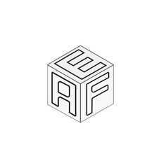 These designs are cube letter logo design 