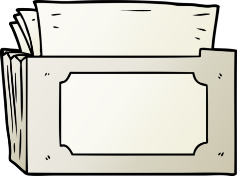 cartoon folder of files