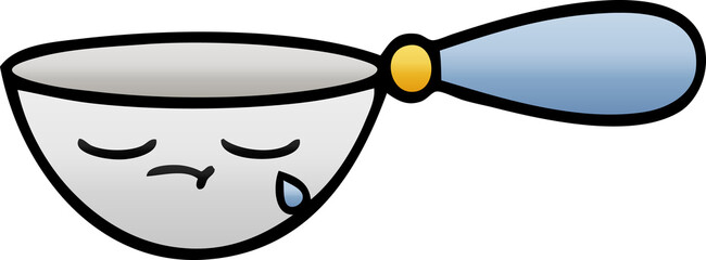 gradient shaded cartoon of a measuring spoon