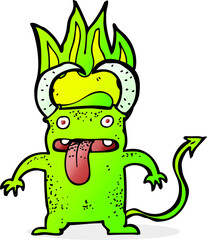 cartoon little devil