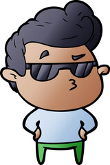 Fototapeta premium cartoon cool guy