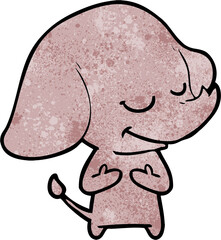 cartoon smiling elephant