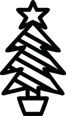 christmas tree icon symbol