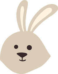 Hare head drawing cartoon design.
