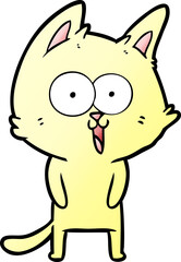 funny cartoon cat