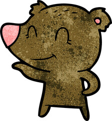 friendly bear cartoon