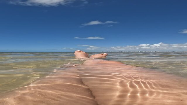 Relaxing at the beach