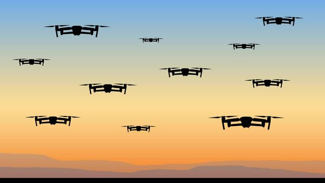 Swarm of drones