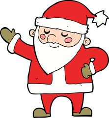 cartoon santa claus