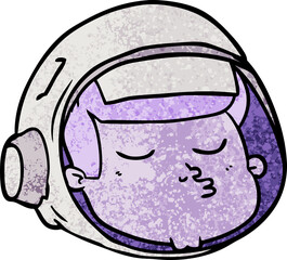 cartoon astronaut face