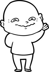 cartoon creepy guy