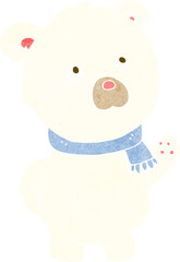 cartoon cute polar bear
