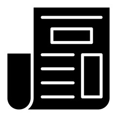 Vector Design Newspaper Icon Style