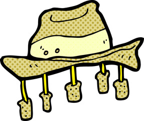 cartoon hat with corks