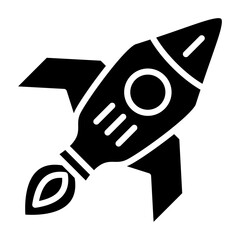 Vector Design Rocket Icon Style