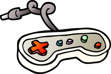 vector gradient illustration cartoon games controller
