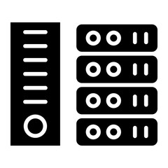 Vector Design Industry Server Icon Style