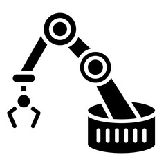Vector Design Robotic Arm Icon Style