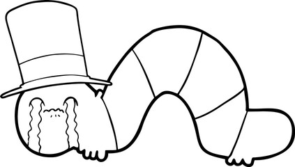 cartoon caterpillar obsessing over his regrets