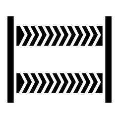 Vector Design Police Line Icon Style