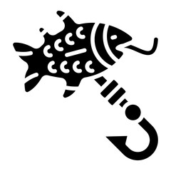 Vector Design Fishing Lure Icon Style