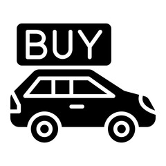 Vector Design Buy a Car Icon Style