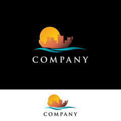 City skyline real estate logo, Round pattern logo design; rope , Western horizon sun set, a letter, o tech logo, alphabet, Light house logo designs, Flower l  