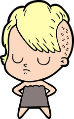 cartoon woman