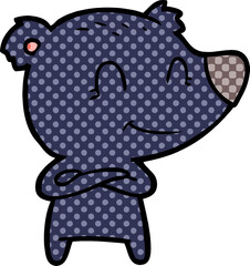 smiling bear cartoon