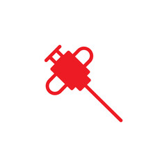 Biopsy Needle Syringe Solid Icon