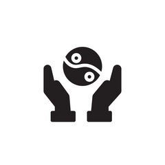 Hand Hold Cancer Solid Icon