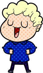 laughing cartoon man