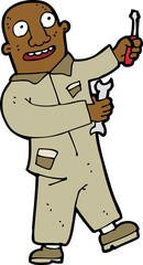 cartoon mechanic