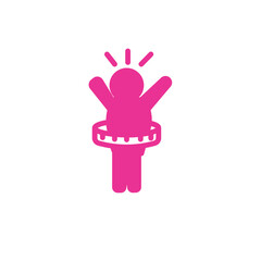 Body Fat Man Solid Icon