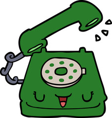 cute cartoon telephone