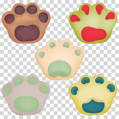 Cat Day international with hand painted can be used as a variety of design elements, gift-wrap, poster card.Clipping mask available for composition.
