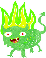 cartoon little demon