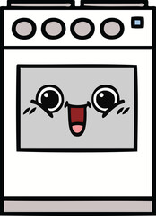 cute cartoon of a kitchen oven