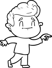 Obraz premium happy cartoon man