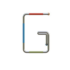 Futuristic Game 3D Alphabet or PNG Letters