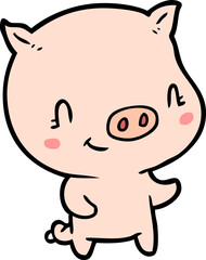 cute cartoon pig