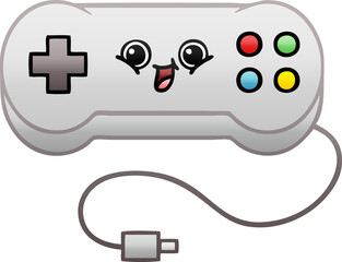 gradient shaded cartoon of a game controller