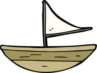 cartoon boat