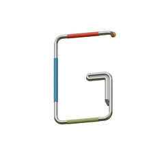 Futuristic Game 3D Alphabet or PNG Letters