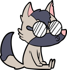cartoon wolf whistling