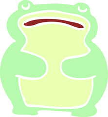 cartoon doodle frog