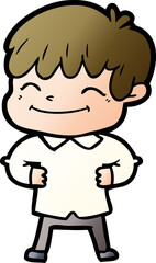 cartoon happy boy