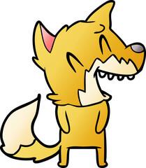 laughing fox cartoon